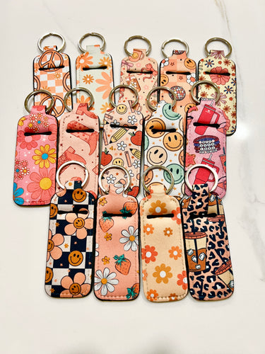 Keychain Lip Balm Holder/Chapstick Holder