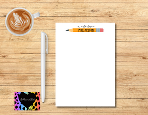 Custom a note from  Pencil Notepads