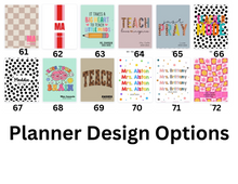 Load image into Gallery viewer, Personalized Teacher Planner 2024-2025