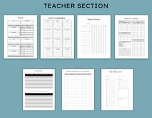 Load image into Gallery viewer, Personalized Teacher Planner 2024-2025