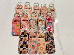 Keychain Lip Balm Holder/Chapstick Holder