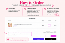Load image into Gallery viewer, Custom Planner Bookmark Magnets (set of 2)