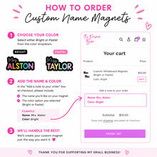 Load image into Gallery viewer, Custom Whiteboard Magnets (Bright or Pastel)