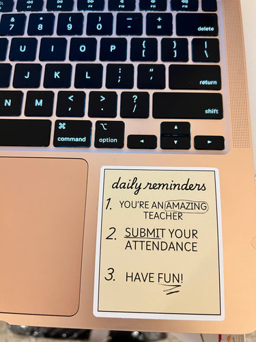 Daily Reminder Notepad Sticker