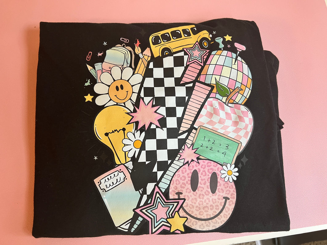 Back to school tee (black)