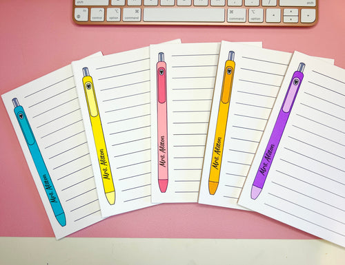 Custom Teacher inkjoy Notepads