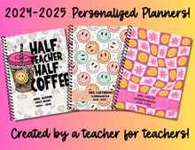 Load image into Gallery viewer, Personalized Teacher Planner 2024-2025