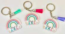 Load image into Gallery viewer, Rainbow Made to Teach Keychain