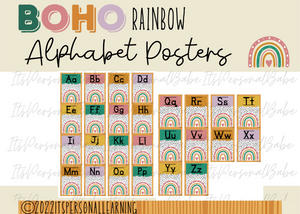 Boho Rainbow Alphabet 001 DIGITAL DOWNLOAD